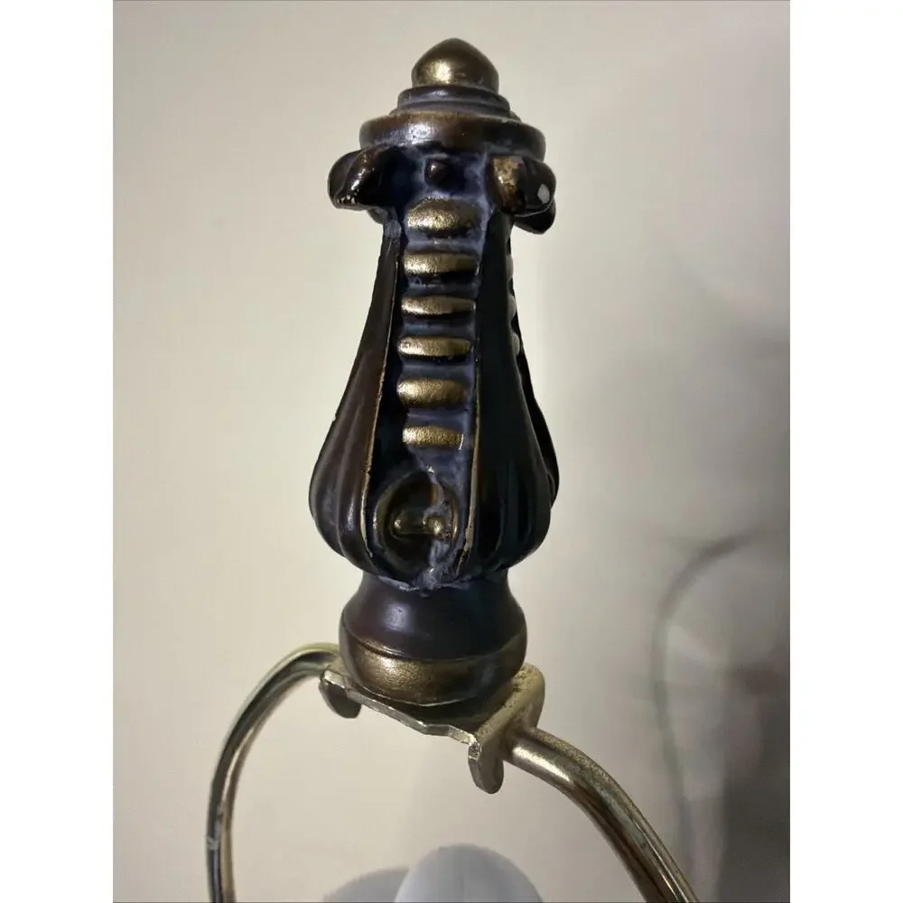 Bombay Co. Chinoiserie Table Lamps Brass Porcelain with Enamel Overlay Gift